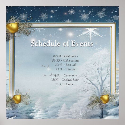 WINTER im magischen Wunderland Poster (Vorne)