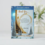 WINTER im magischen Wunderland RSVP Karte (Stehend Vorderseite)