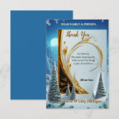 WINTER im magischen Wunderland RSVP Karte (Vorne/Hinten)