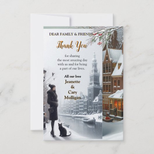 WINTER im magischen Wunderland RSVP Karte (Vorderseite)