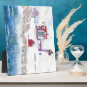 Winter im Nubble LIghthouse in Maine Fotoplatte (Seite)