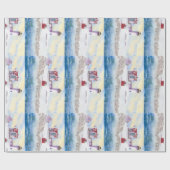 Winter im Nubble LIghthouse in Maine Geschenkpapier (Flach)