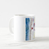 Winter im Nubble LIghthouse in Maine Kaffeetasse (Vorderseite Links)
