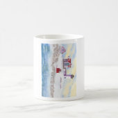 Winter im Nubble LIghthouse in Maine Kaffeetasse (Mittel)