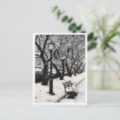 Winter im Park - Postkarte (Stehend Vorderseite)