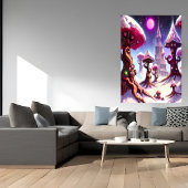 Winter im Pilzwald | AI Art Poster