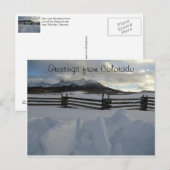 Winter im San Juan-Gebirge, Colorado Postkarte (Vorne/Hinten)
