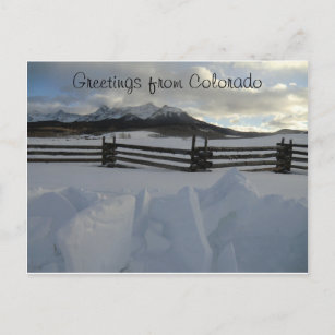Winter im San Juan-Gebirge, Colorado Postkarte