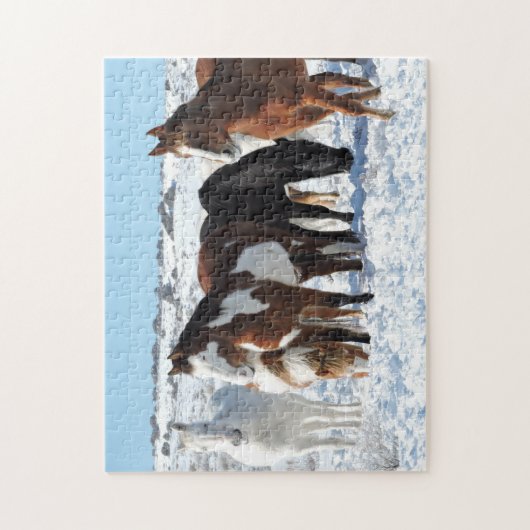 Winter im Sandwaschbecken Puzzle (Vertikal)