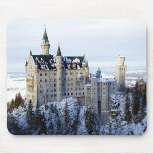 Winter im Schloss Neuschwanstein, Deutschland Baye Mousepad