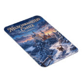 Winter im Schloss Neuschwanstein Deutschland Magnet (Rechte Seite)