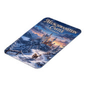 Winter im Schloss Neuschwanstein Deutschland Magnet (Linke Seite)
