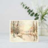 Winter im Spreewald Feiertagspostkarte (Stehend Vorderseite)