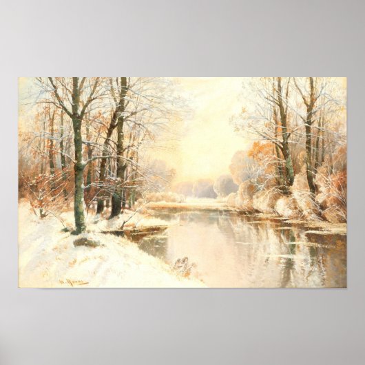 Winter im Spreewald Poster (Vorne)