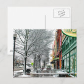 Winter im Stadtzentrum gelegen Postkarte (Vorne/Hinten)