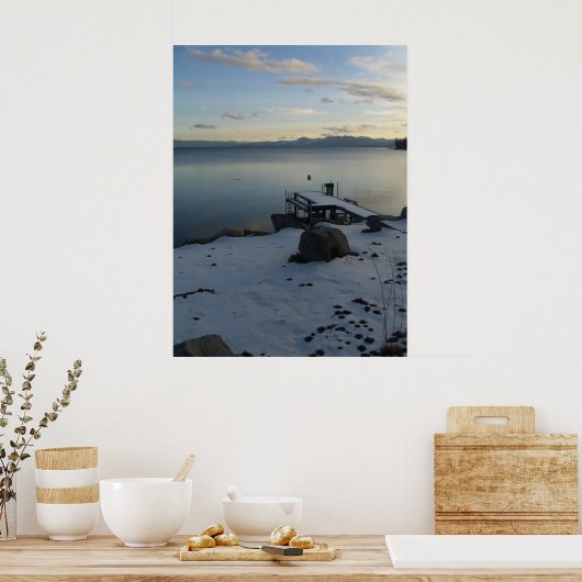 Winter im Tahosee Poster (Küche)