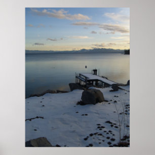 Winter im Tahosee Poster