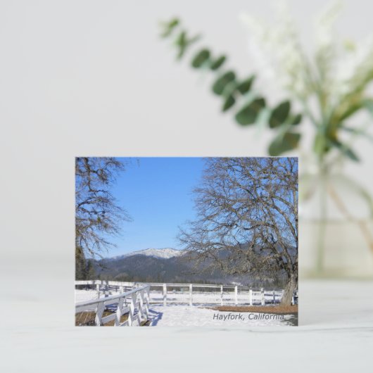 Winter im Tal...... Postkarte (Stehend Vorderseite)