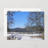 Winter im Tal...... Postkarte (Vorne/Hinten)