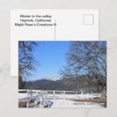 Winter im Tal...... Postkarte (Vorne/Hinten)