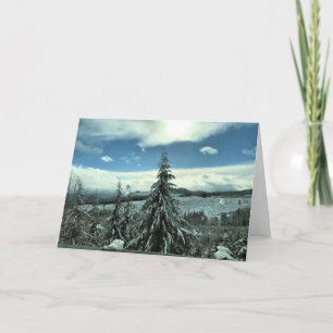 Winter im Tillamook Staat Forest, Oregon Karte