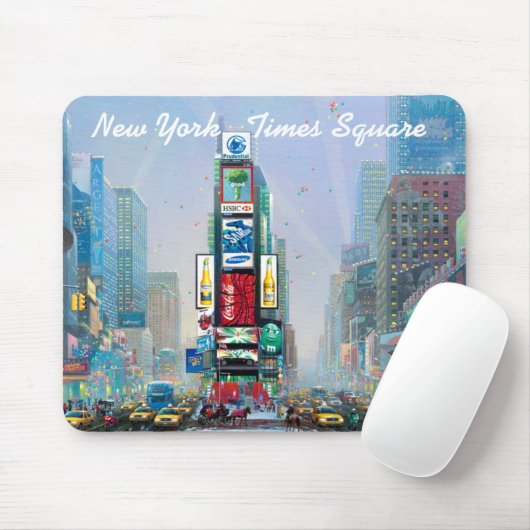 Winter im Times Square Mousepad (Mit Mouse)