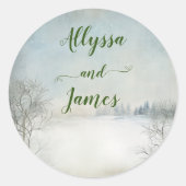 Winter im Umschlag Aufkleber der Berge (Vorderseite)