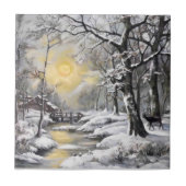 Winter im Wald Fliese (Vorderseite)