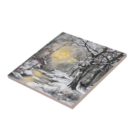 Winter im Wald Fliese (Seite)