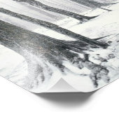 Winter im Wald Fotodruck (Ecke)