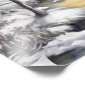 Winter im Wald Fotodruck (Ecke)