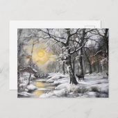 Winter im Wald Postkarte (Vorne/Hinten)