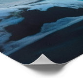 Winter im Wasserspalt Poster (Ecke)