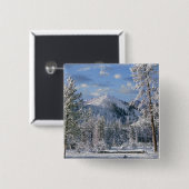 Winter im Yellowstone Nationalpark, Wyoming Button (Vorne & Hinten)