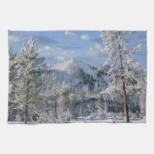 Winter im Yellowstone-Nationalpark, Wyoming Geschirrtuch