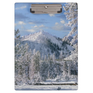 Winter im Yellowstone-Nationalpark, Wyoming Klemmbrett
