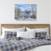 Winter im Yellowstone Nationalpark, Wyoming Leinwanddruck (Insitu (Schlafzimmer))