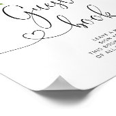 Winter immergreen Guest book Poster (Ecke)