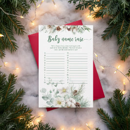 Winter immergrün Baby name Baby Dusche