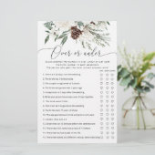 Winter immergrün über oder unter Brautparty (Stehend Vorderseite)