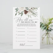 Winter immergrün Wie alt war die Braut, um Spiel z (Stehend Vorderseite)