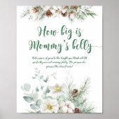 Winter immergrün, wie groß das Bauchspiel der Mama Poster (Vorne)