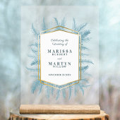 Winter immergrüne Fichtenkunst Eintritt Acrylschild