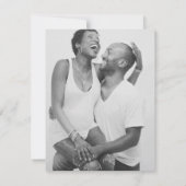 Winter immergrüne Kunst Blaue Hochzeit Einladung (Rückseite)