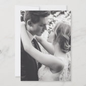 Winter immergrüne Kunst - Neuauflage der Hochzeit Einladung (Rückseite)