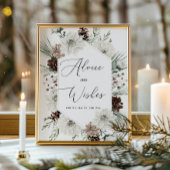 Winter immergrüne Ratschläge und Wünsche für Neuge Poster