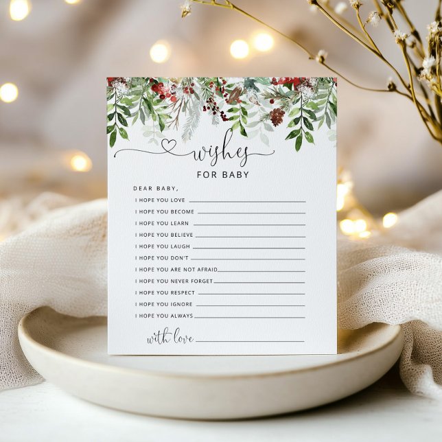 Winter-immergrüne Wünsche für das Baby (Von Creator hochgeladen)