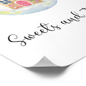 Winter-immergrüner Zweig - Süßigkeiten und Leckere Poster (Ecke)