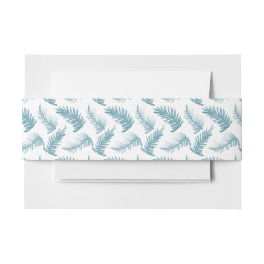 Winter immergrünes Blattwasserblau Einladungsbanderole (Vorderseite Beispiel)