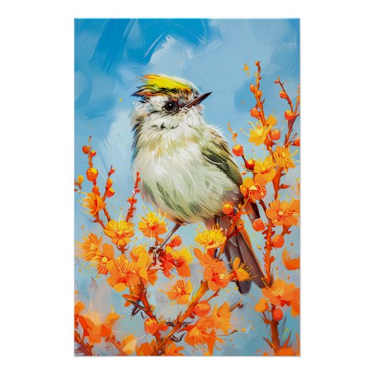 Winter-Impressionistisches Gemälde eines Wintergol Poster (Vorderseite)